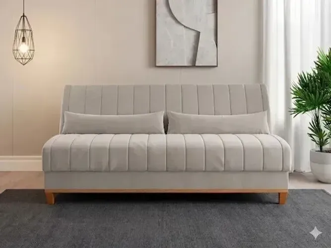 Sofá Cama Duna Na Cor Marfim (Parcelamos em até 10X vezes sem juros)