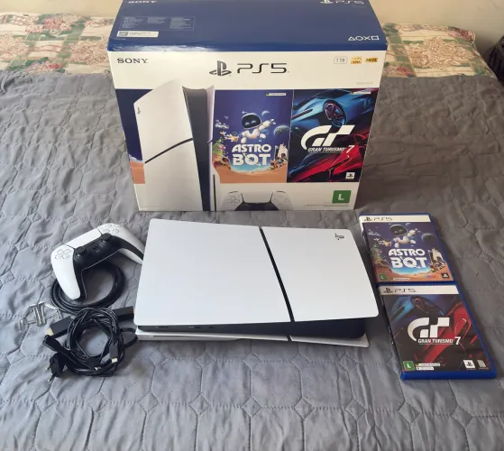 PlayStation 5 slim 1TB Mídia física - NF/Garantia.
