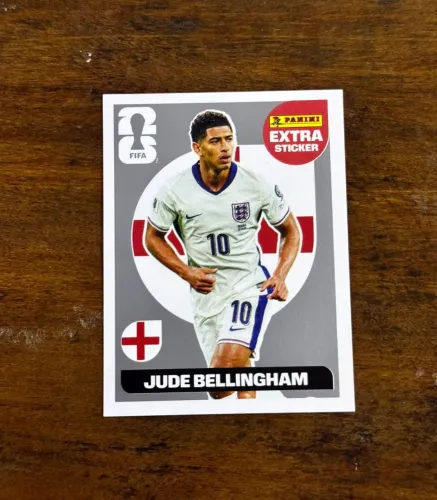 Figurinha extra sticker prata Jude belingham
