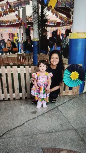 Vestido Infantil de Festa Junina