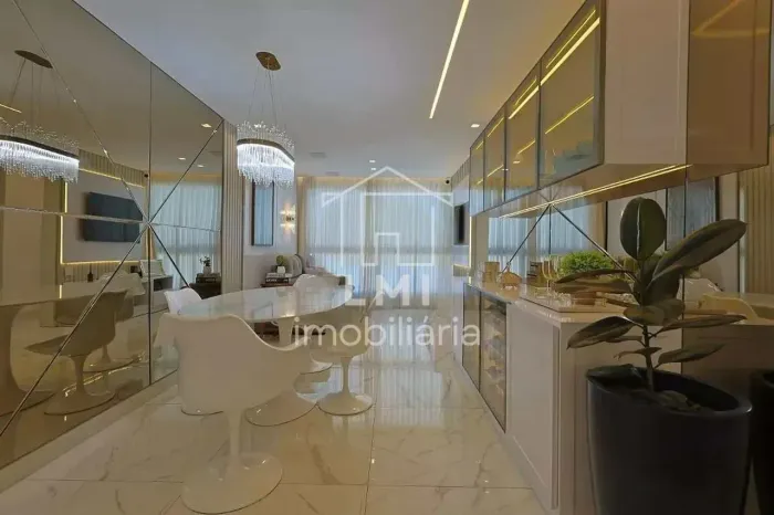 Apartamento totalmente mobiliado com 3 quartos e área de lazer completa no bairro Prado