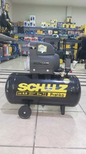 Compressor de ar 50L 120psi 2hp Schulz - Novo/Loja