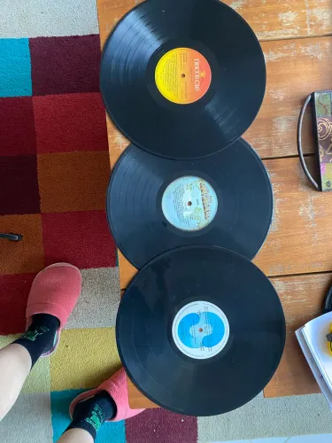11 discos vinis decorativos