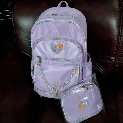 Kit mochila e estojo
