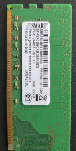 Memória DDR4, 8gb, velocidade 2400 de Pc.