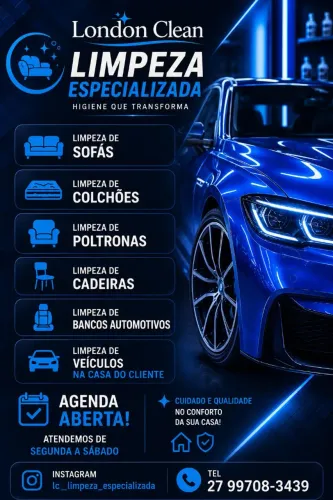 Limpeza de sofá, colchão, Poltronas, cadeiras e limpeza automotiva