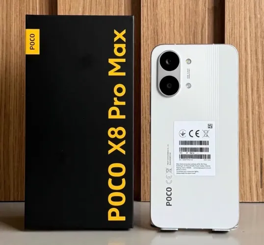 Poco x8 Pro Max 5G NFC 256GB 12GB RAM BRANCO PRETO