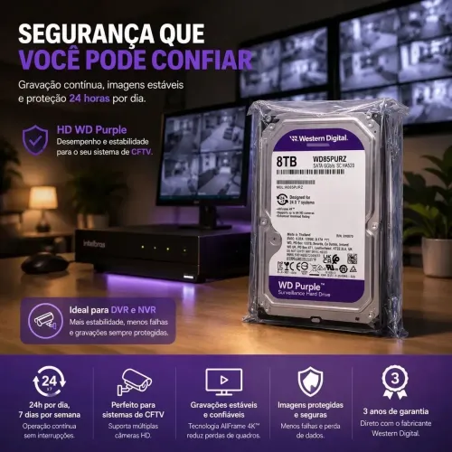 Hd Wd Purple Surveillance 8tb Wd85purz