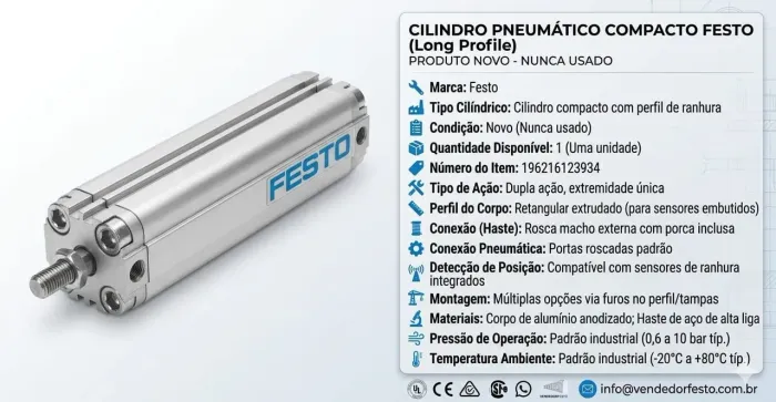 04 Cilindros pneumáticos Festo ADVU32-160APA