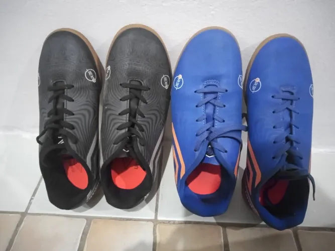Chuteira semi novas, pouco tempo de uso.