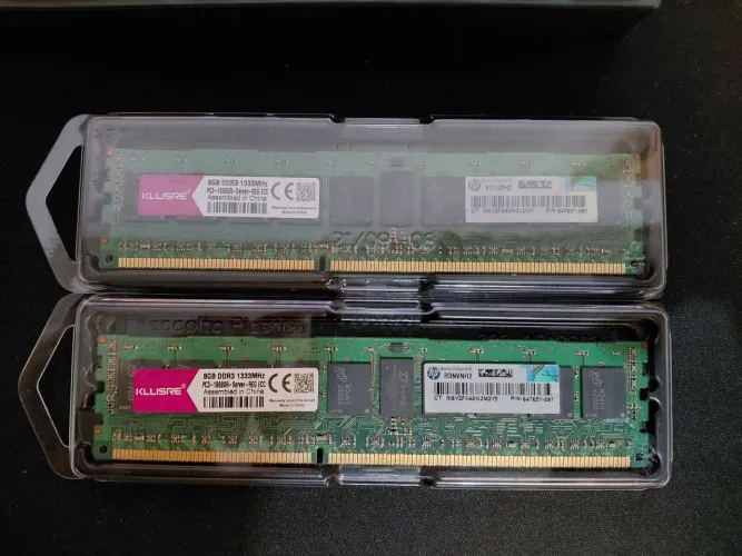 Memória ram ddr3 ecc de servidor 16gb 8x2