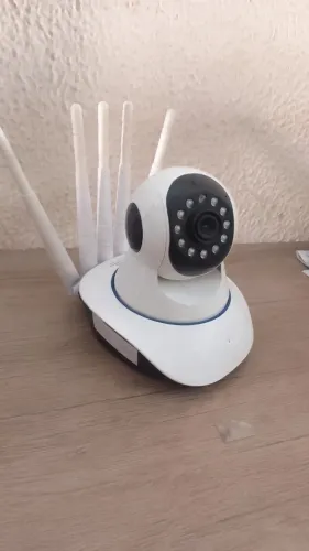 Câmera ip robô 5 antenas wi-fi