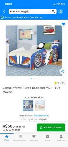 Cama de Carrinho + Colchão Ortobom