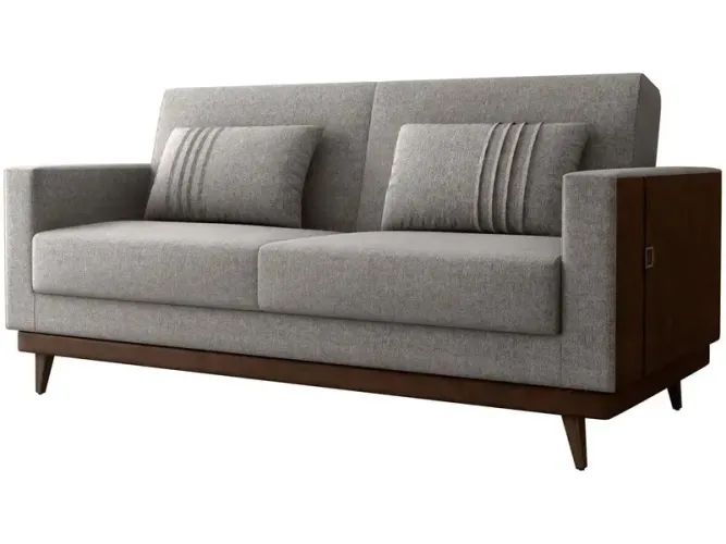 Sofá-cama 3 Lugares Casal Reclinável Facto e Linho Matrix Esther