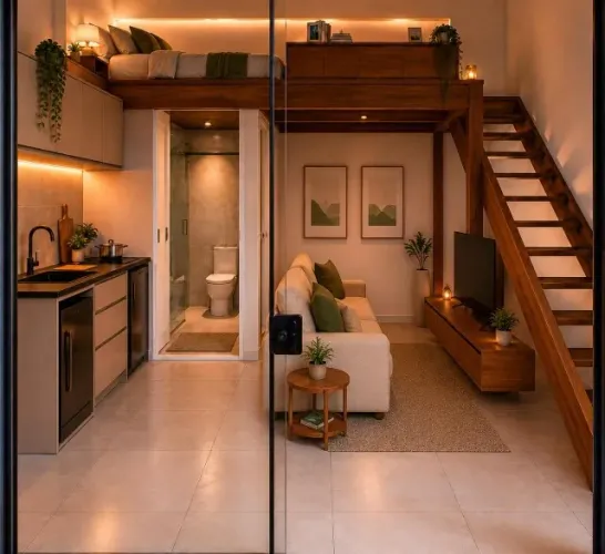 STUDIO MOBILIADO NO CAMPECHE - FLORIANÓPOLIS