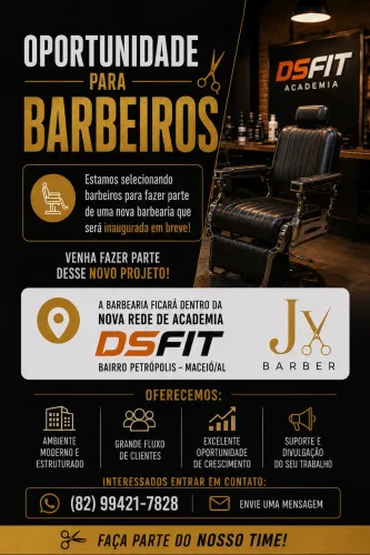 OPORTUNIDADE PARA BARBEIROS