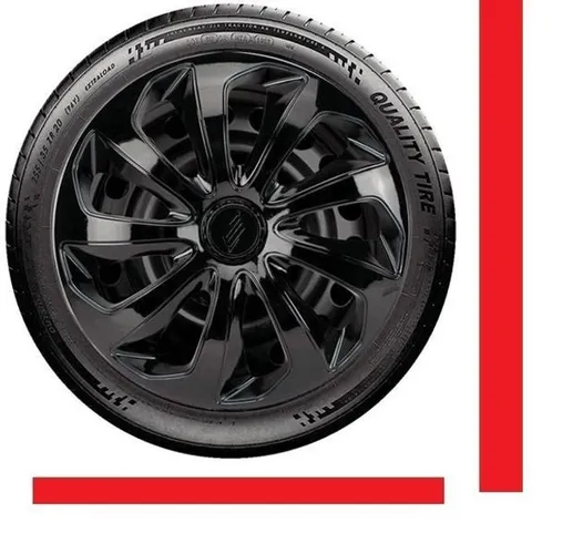 Calota Esportiva Aro 14 Elitte Universal Prata linha Velox LC120 Elitte akyui tgsrx