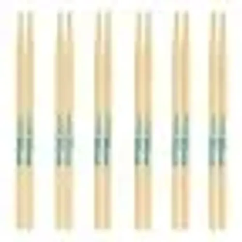 Kit 6 Pares - Baqueta 5B Ponta de Madeira Tennesse - Marfim ( TN-5BM )