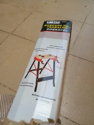 Mesa bancada de trabalho multifuncional dobrável Lee Tools Nova!