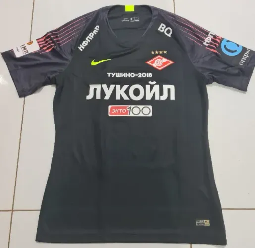 Camisa Goleiro Nike Spartak Moscou Preta Usada em jogo