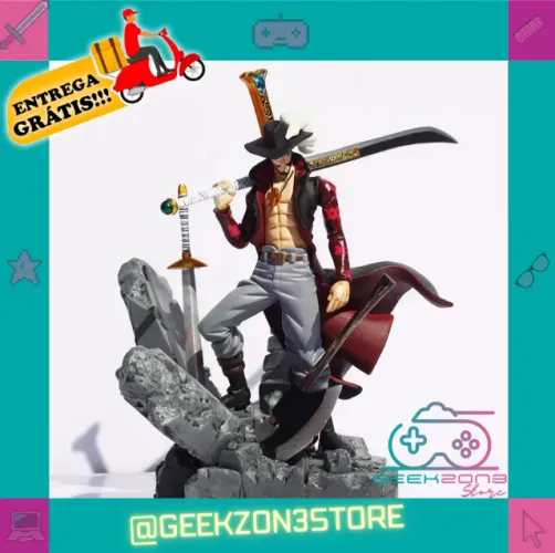 One Piece Anime Action Figure, Dracule Mihawk (Entrega Grátis*)