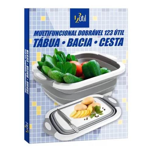 Tabua De Corte Cesta E Bacia 3 Em 1 Ud340 123 Util 40x14cm