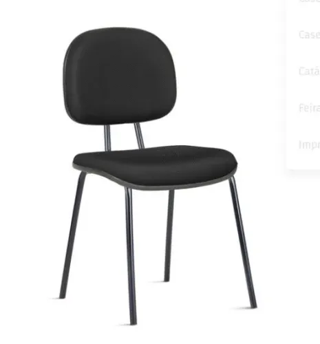 Cadeira secretária - cadeira fixa 4 pés
