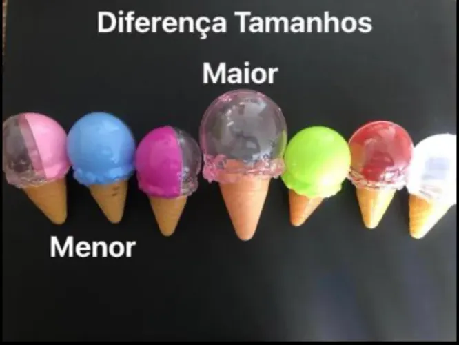 Mini sorvetes Acrilico Porta-trecos criativo em formato de sorvete! 