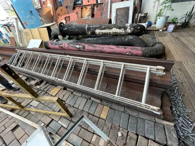 Escadas industrial de ferro