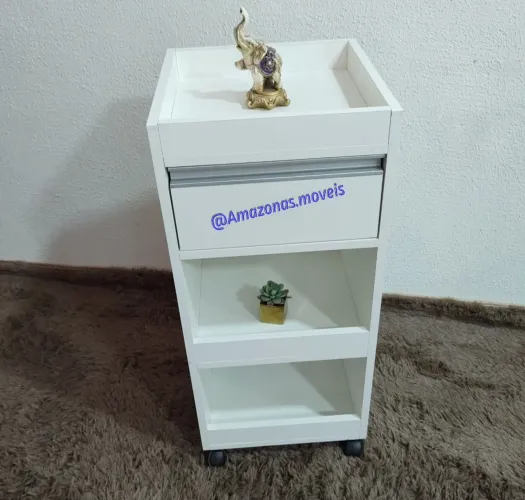 Carrinho MDF para manicure