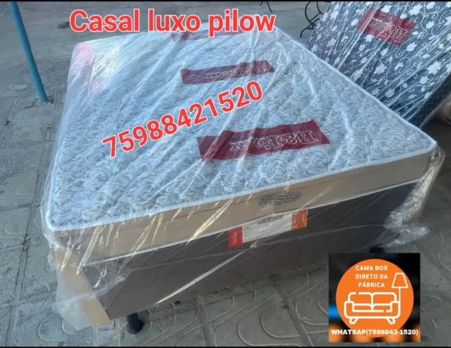 Frete grátis para qualquer bairro de feira Cama Box direto da fábrica.