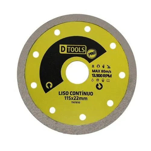 Disco Diamantado Liso Pro 115X22MM - Dtools