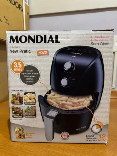 Fritadeira Sem Óleo Air Fryer 3,5L Mondial Preto/black, 1500W, 127V - AF-31