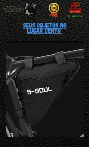 Bolsa de Quadro para Bike - Organize seus objetos!