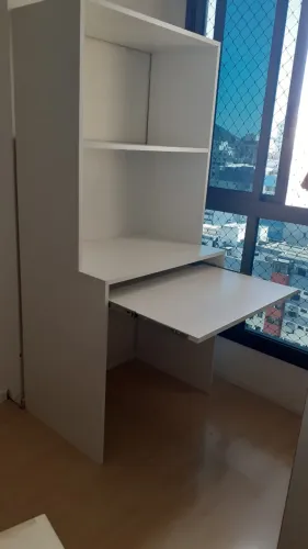 Estante MDF branca 18mm - escrivaninha