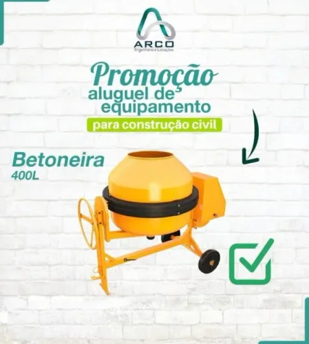 Betoneira 400L Monofasica