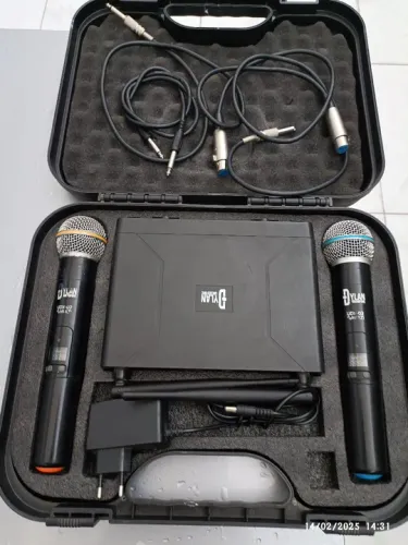 Kit Microfone Sem Fio Dylan Profissional