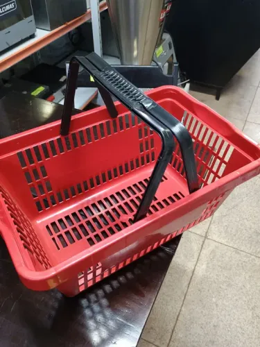 Cesto de compras vermelho 13 litros