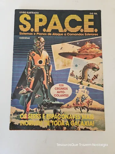 Raro Álbum S.P.A.C.E 1983 Editora Rio Gráfica incompleto 1