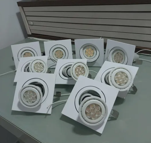 Refletor LEd  Para Teto Completo- Pacote Com 9