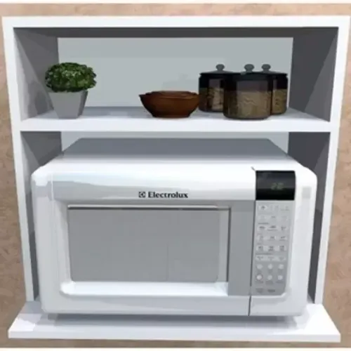 Suporte Para Microondas Com Nicho 100% Mdf