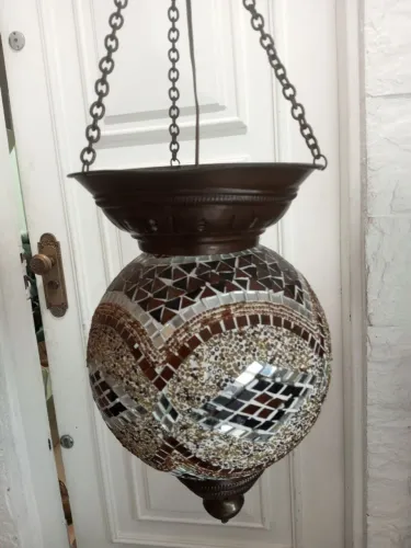 Luminária estilo turco mosaico