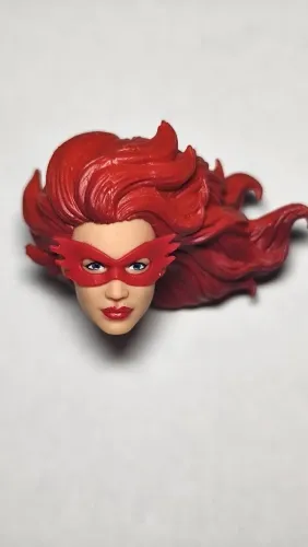 Marvel Legends Cabeça Altura 3 cm mulher ruiva flama p/ custom jean grey garota marvel