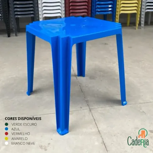 Mesa Plástica - Quadrada Fixa