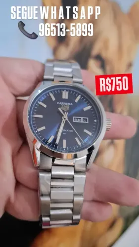 Relógio TAG HEUER CARRERA MOSTRADOR AZUL AUTOMÁTICO - ENTREGAMOS