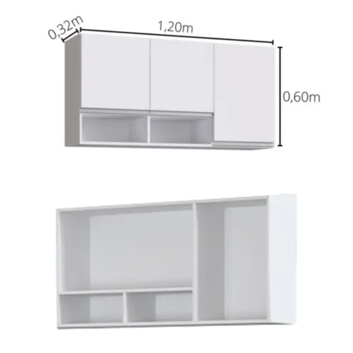 Armário aéreo 1.20cm - entregamos hoje