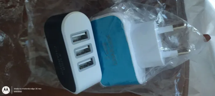 carregador charge 3 entradas usb 3.1A