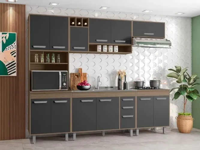 KIT COZINHA BARCELONA COMPACTA R$1499,90 Á VISTA PAGA SOMENTE NA ENTREGA EM ATÉ 12x