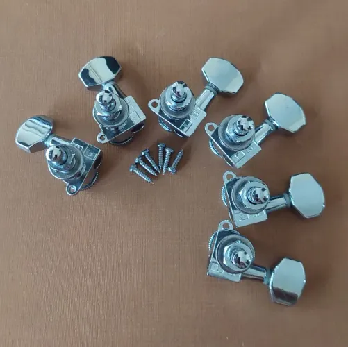 Tarraxas Com Trava Guitarra Hipshot Usa - Blindada 6l Nickel