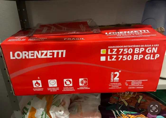 Aquecedor de água a gás 
